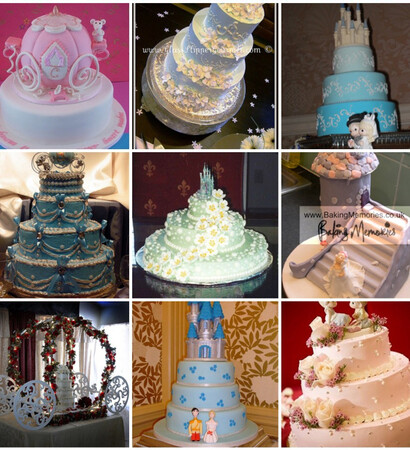 castle, cinderella and cakes
