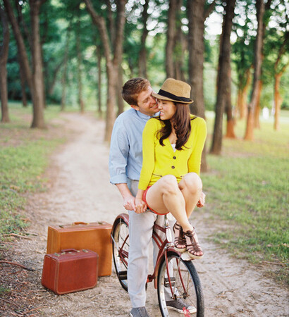 bike, girl and vintage