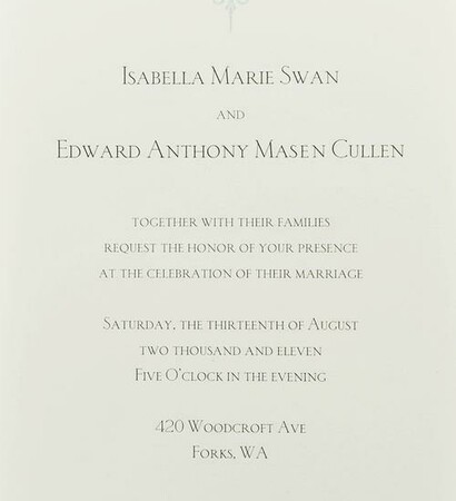 twilight, invitation and breaking dawn