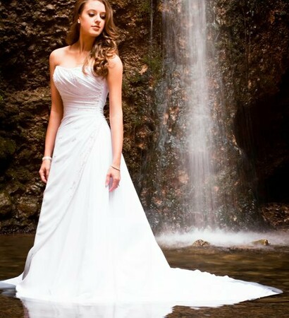 waterfall, bridal and photo