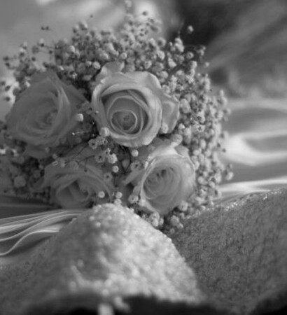 black and white, flowers and white