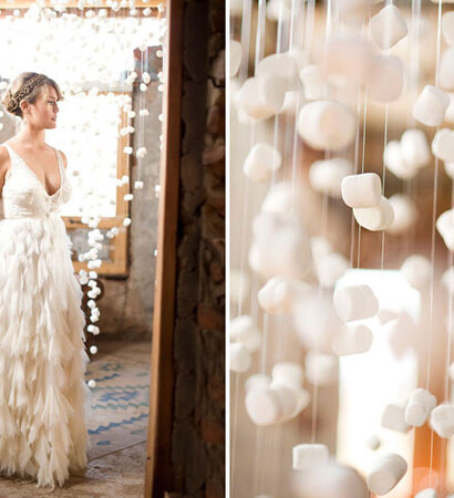 dress, marshmallow and white