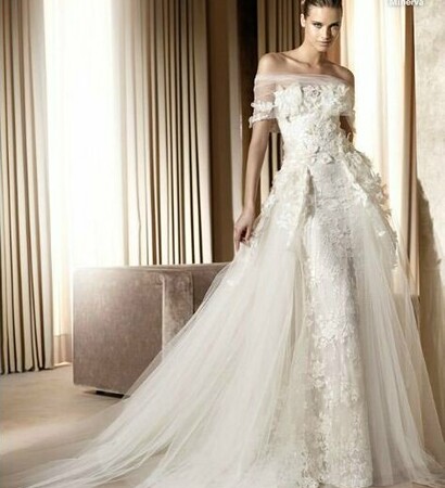 standing, fashion and wedding dress