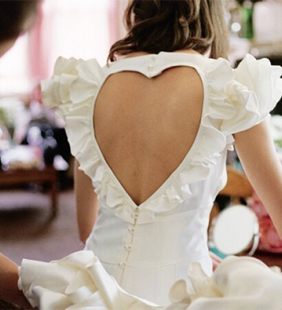 heart, wedding dress and woman