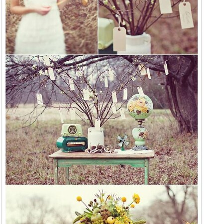 green, wedding decoration and inspiration