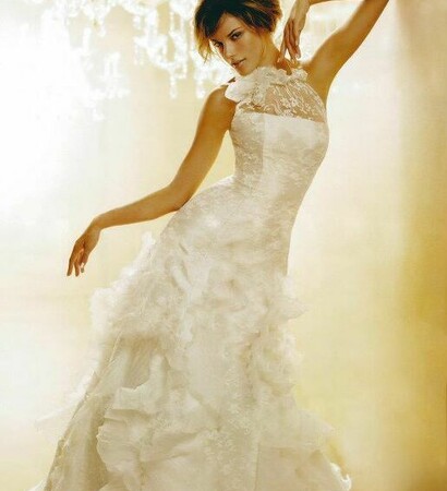 wedding gown, fashion and wedding dress