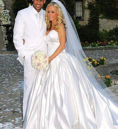 dress, wedding gown and bride
