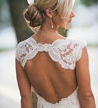 white, dress and hair