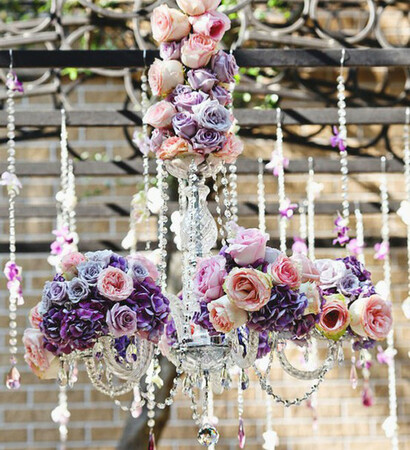 chandelier, bubbles and decor