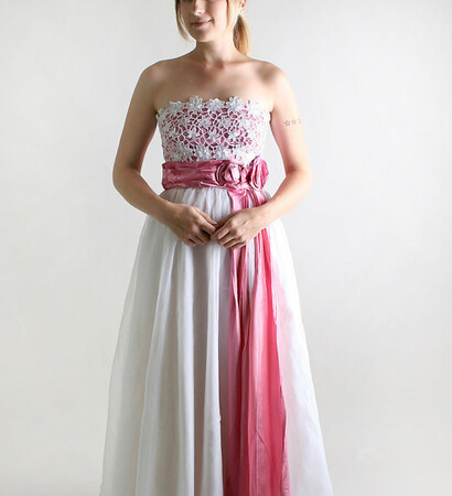 lace, etsy and sash