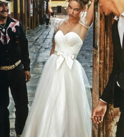 white dress, wedding dress and bride
