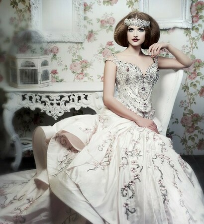 princess, fashion and wedding dress