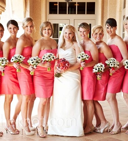 dress, pink and brides maid
