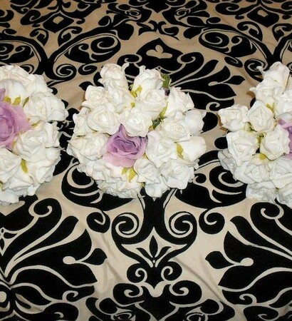 photography, bouquet and purple and white