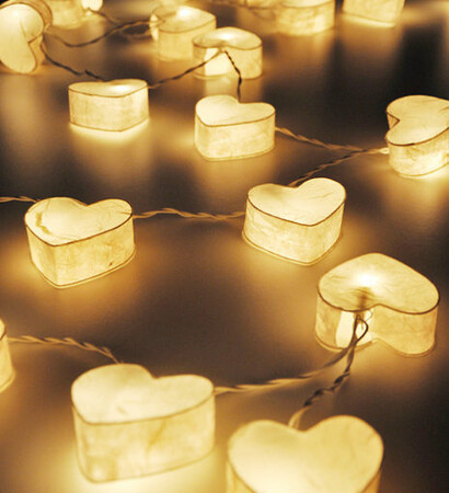 lights, night and love