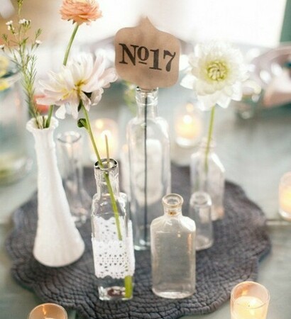 no. 17, vase and table center piece