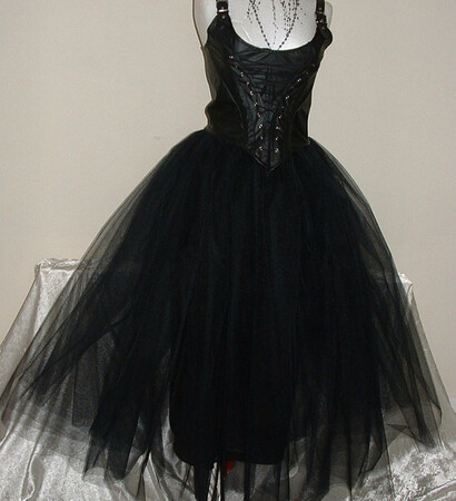 black, long and dress