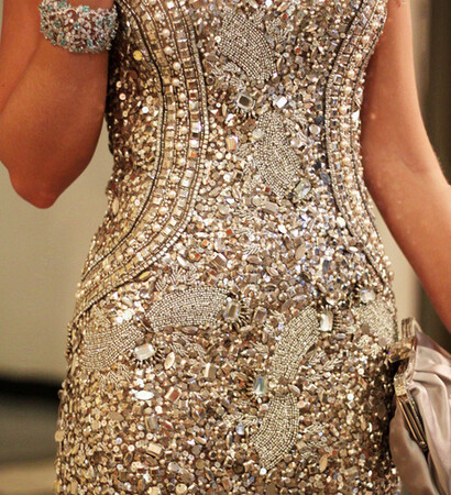 sparkle, dress and accessories