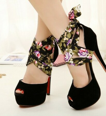 crystal, shoes and high heels