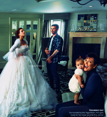 kris jenner, vogue and wedding dress
