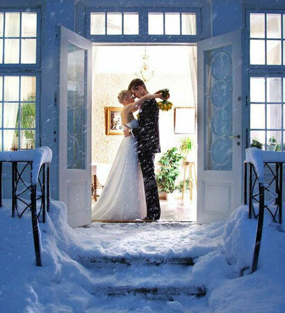 winter wedding, winter and love