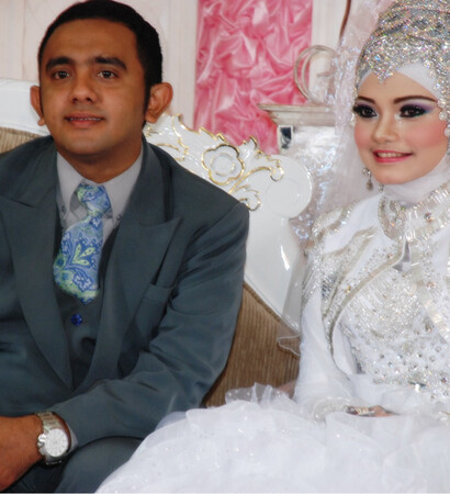 party, white wedding and couple