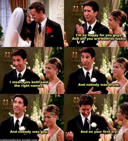 couple, chandler bing and ross geller