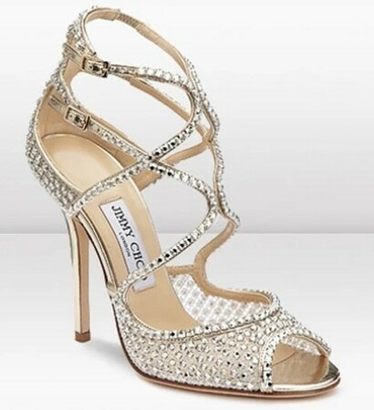 wedding shoes and jimmy choo sandals