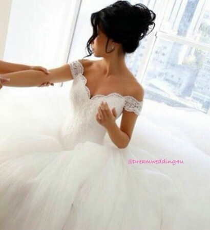 white, bride and white dress