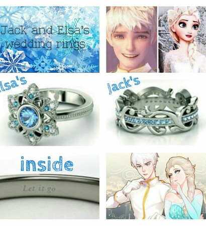 rings, elsa and ice blue
