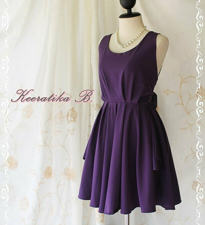 women dress, purple dress and dinner
