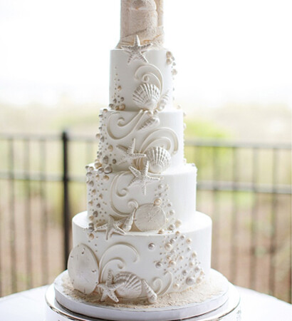 beachy, ocean and cake