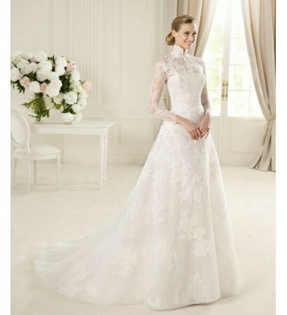 lace, bridal and long sleeve