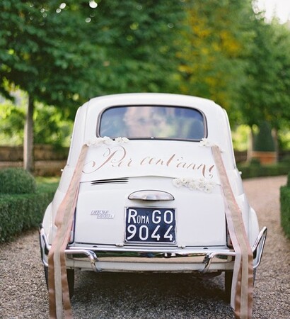 bridal goes, fiat 500 and matrimonio