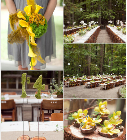 forest wedding, inspiration board and diy weddings