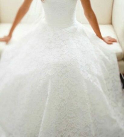 wedding dress, moda and white