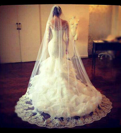 wedding dress, short sleeves and organza