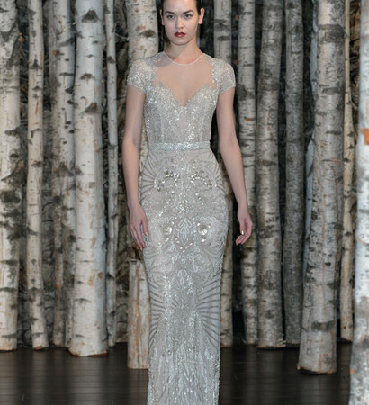 wedding dress, silver and naeem kahn