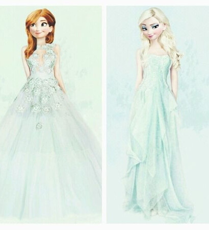 frozen, modern and elsa