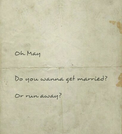Lyrics, slide and Letter