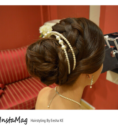 updo, bride hairstyling and beautiful