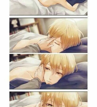 hand, anime and sleep