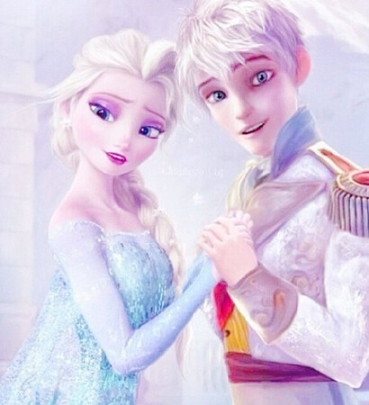 jelsa, jack frost and elsa