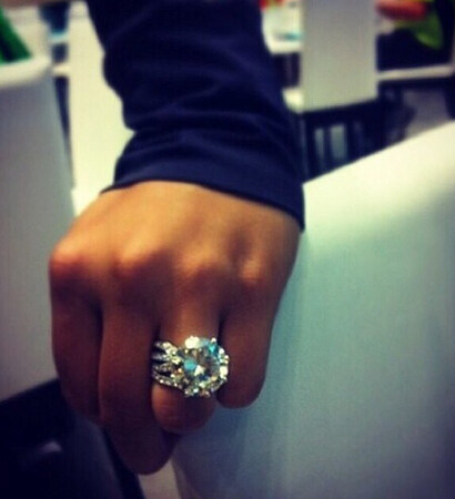 big, daimond and wedding ring