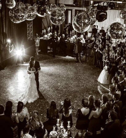 people, lights and first dance