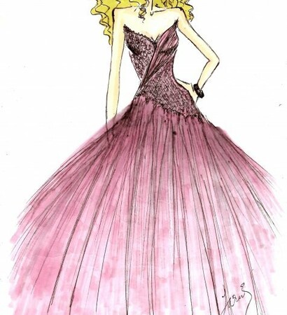 sketches, fashion and dress