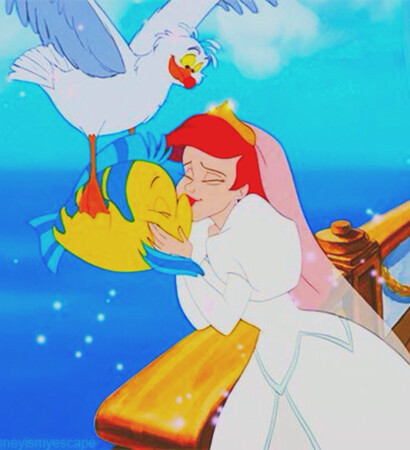 flounder, love and kiss