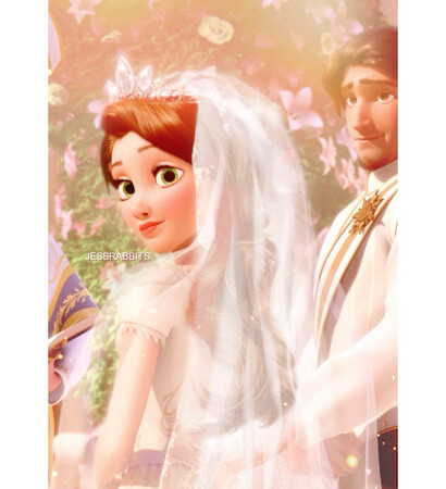 cute, bride and disney