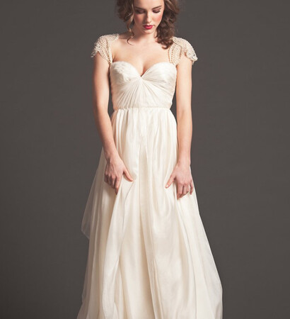 Sarah Seven, white and dress