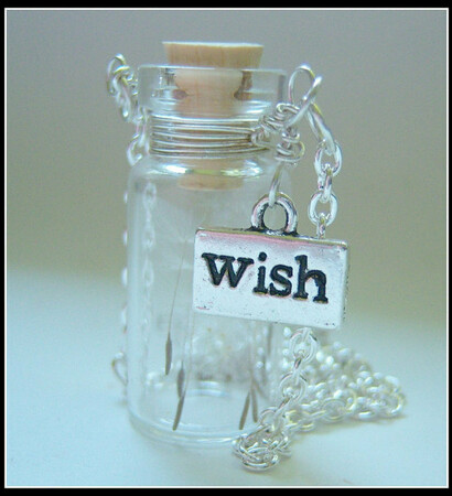 silver, vial and wish